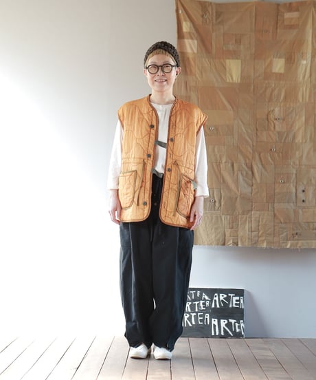 ARTE POVERA｜【 artea-fw2379 】U.Sキルトライナー製品染 RE-ベスト