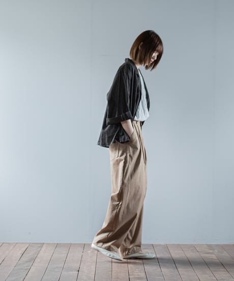 ATPOVA｜【 26SU44 】 リネンコットン シャツJKT(製品染)