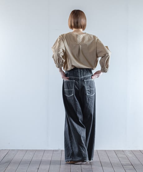 ATPOVA｜【 2025winter16 】 12OZデニム 2タックワイドカットオフパンツ