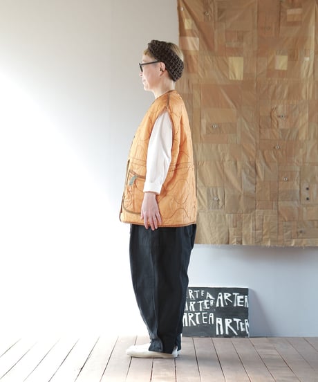 ARTE POVERA｜【 artea-fw2379 】U.Sキルトライナー製品染 RE-ベスト