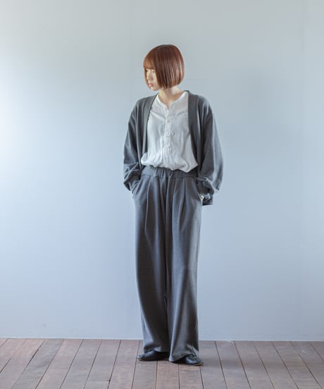 ATPOVA｜【 2026spring17 】 杢裏毛 2タックワイドPT