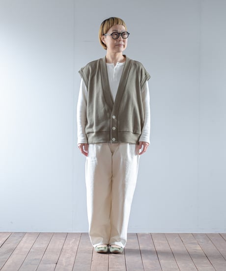ATPOVA｜【 2025winter04 】 Linen cotton 裏毛 ベスト