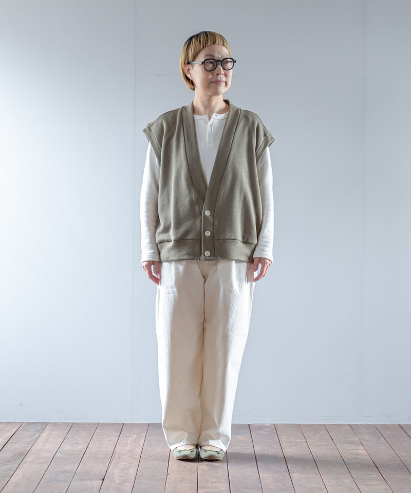 ATPOVA｜【 2025winter04 】 Linen cotton 裏毛 ベスト | A
