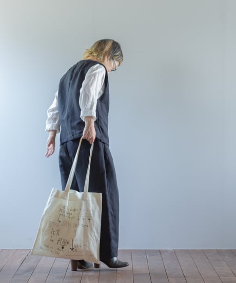 ATPOVA｜【 2026spring20 】 NATSUME X KOTETSU コラボ 「どうにかなるさ」 コットンリネントートBAG②