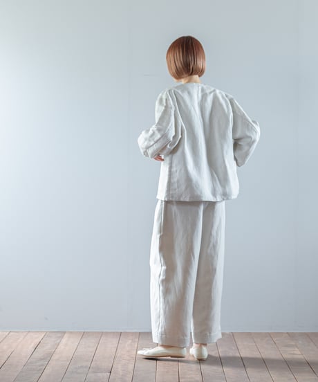 ★ATPOVA｜【 2026spring12 】 セレモニー リネンポリエステル混 ノーカラーJKT