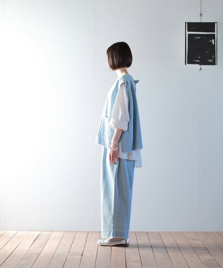 ATPOVA｜【 2025spring64 】10OZデニム ダメージ加工ベスト