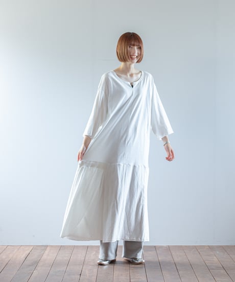 ARTE POVERA｜【 ARTEA - 26SP63 】 ギルダン RE-アシンメトリーロングOP