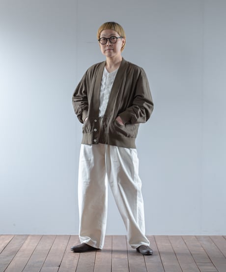 ATPOVA｜【 2025winter33 】 L/C リブカーディガン（製品染）