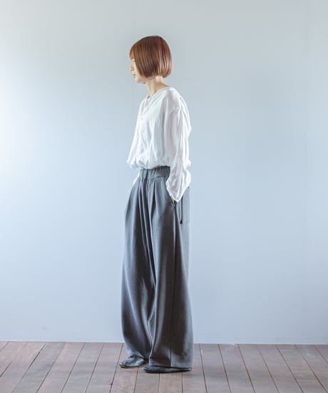 ATPOVA｜【 2026spring17 】 杢裏毛 2タックワイドPT