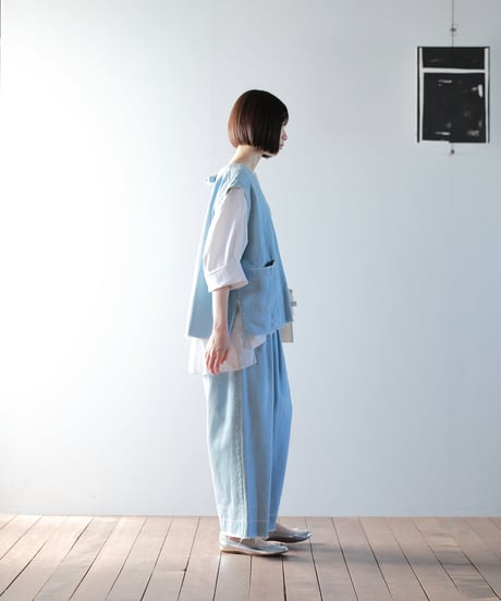 ATPOVA｜【 2025spring64 】10OZデニム ダメージ加工ベスト