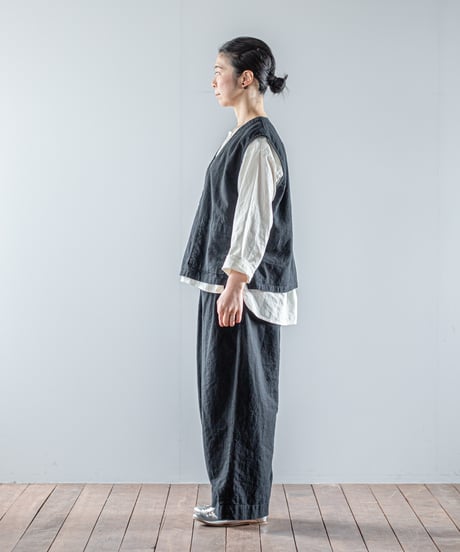ATPOVA｜【 26WI16 】 L/Cキャバス Vベスト(製品染)