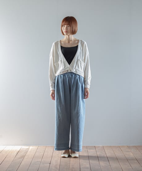 ATPOVA｜【 2026spring71 】 12OZデニムライトダメージ加工 2タックイージーPT