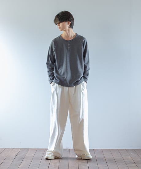 ATPOVA｜【 2026spring14 】 杢裏毛 ヘンリー