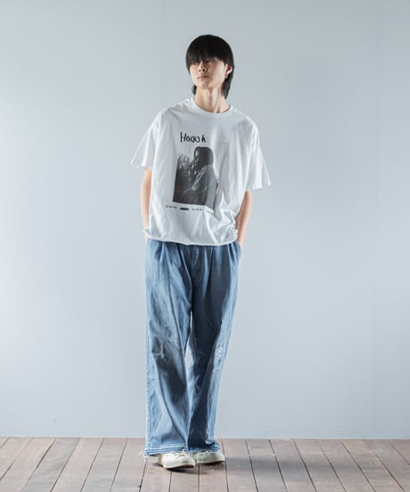 ★ARTE POVERA｜【 26SU52 】 ギルダン RE-「Hoooh」PHOTO＆シルクMIX Tシャツ