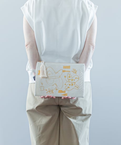 ATPOVA｜【 26SU10 】 コットンリネン チョウチョポーチ(M)