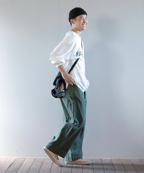 ARTE POVERA｜【 artea-reclothing204 】USランドリーBAG RE-タック＆ダーツワイドパンツ