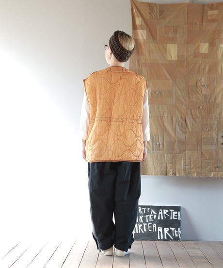 ARTE POVERA｜【 artea-fw2379 】U.Sキルトライナー製品染 RE-ベスト