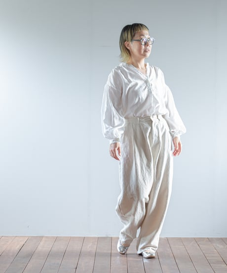 ARTE POVERA｜【 ARTEA - 26SP36 】 フランスUSEDシーツMIX ステンシル2タックPT