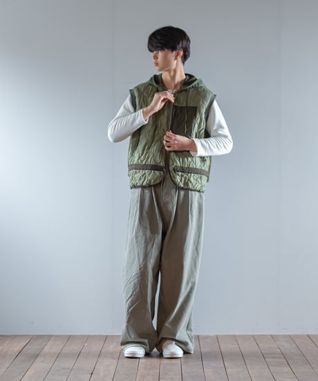ARTE POVERA｜【 2025winter69 】 チェコキルトパンツ RE-アーミーMIXフードベスト