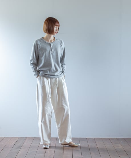 ATPOVA｜【 2026spring14 】 杢裏毛 ヘンリー