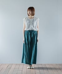 ATPOVA｜【 26SU47(TEIBAN - ATP024) 】 リネンコットン ギャザリングPT(総丈95cm)(製品染)