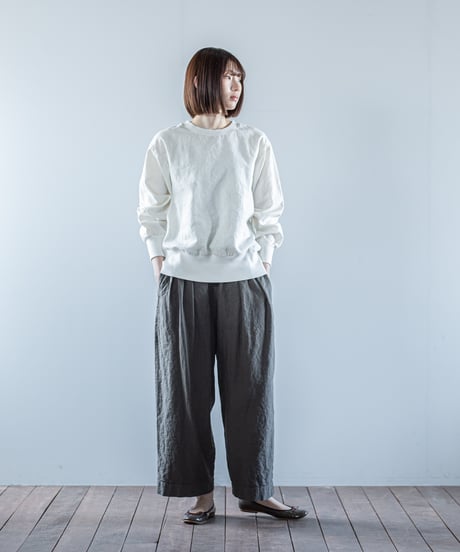 ATPOVA｜【 26WI15 】 L/Cキャバス クルーSWT(製品染)