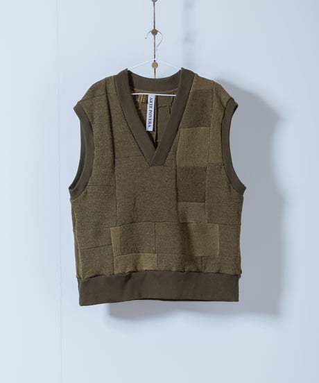 ARTE POVERA｜【 23WI75 】デンマーク60年代ウールマフラー RE-パッチワークベスト