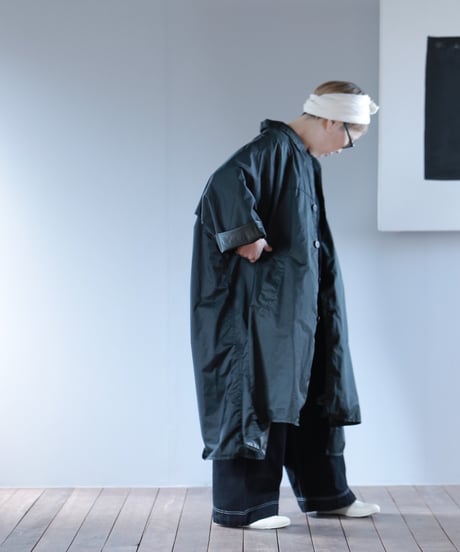 ARTE POVERA｜【 24SP27A 】フランスレインコート RE- 製品染ワイドコート