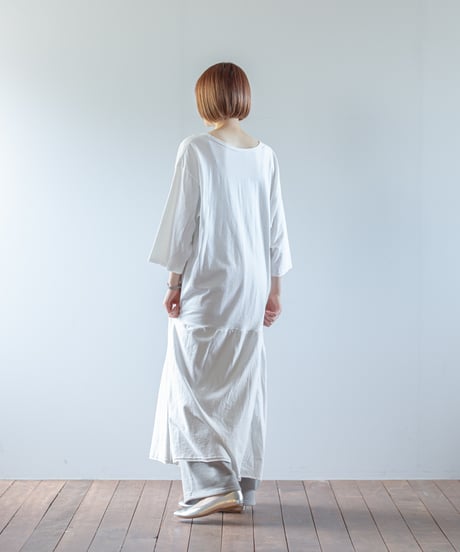 ARTE POVERA｜【 ARTEA - 26SP63 】 ギルダン RE-アシンメトリーロングOP