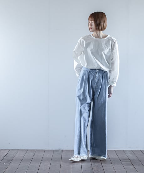 ATPOVA｜【 2025winter53 】 12OZデニム 2タックワイドカットオフパンツ