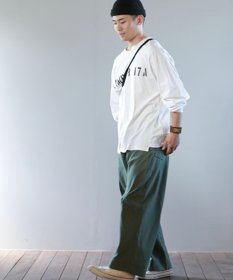 ARTE POVERA｜【 artea-reclothing204 】USランドリーBAG RE-タック＆ダーツワイドパンツ