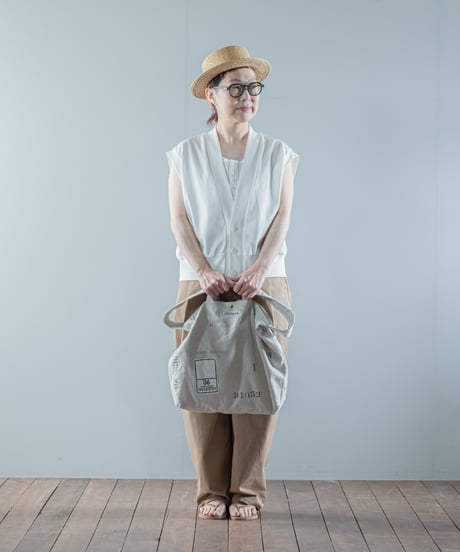 ARTE POVERA｜【 26SU72 】 フランスUSEDシーツMIX RE-ステンシルトート＆ショルダーBAG