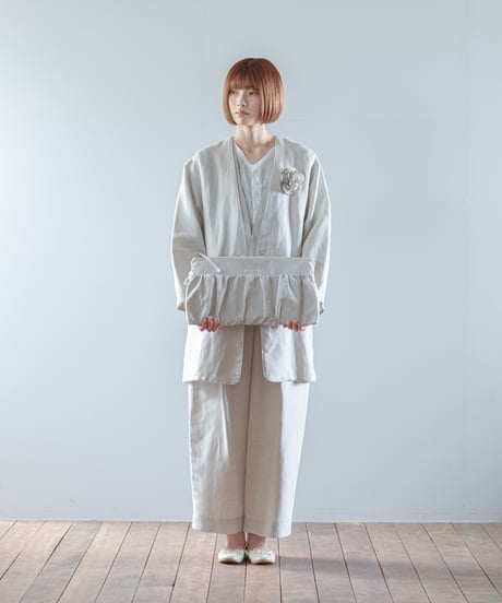 ATPOVA｜【 2026spring07 】 セレモニー リネンポリエステル混 クラッチ