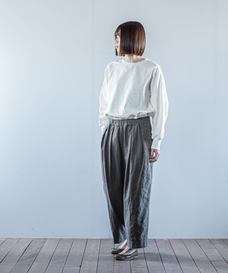 ATPOVA｜【 26WI17 】 L/Cキャバス 2タックイージーPT(製品染)
