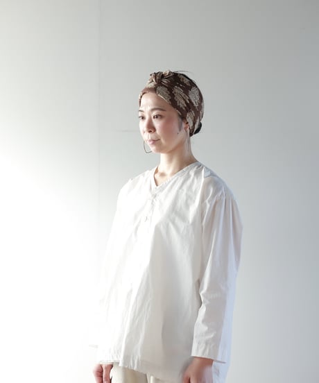 ATPOVA｜【 25SU36 】インド草木染ハンドプリント ターバン