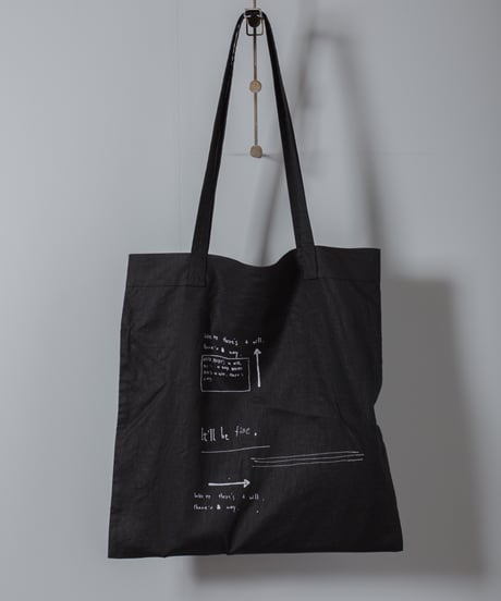 ATPOVA｜【 2026spring18 】 NATSUME X KOTETSU コラボ 「意志あるところに道はあるよ～」 コットンリネントートBAG①
