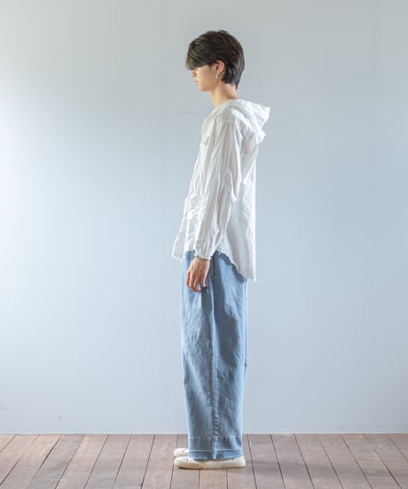 ARTE POVERA｜【 ARTEA - 26SP69 】 シャンブレーライトダメージ加工 RE-フードカバーオール