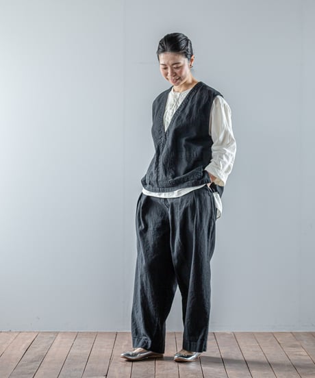 ATPOVA｜【 26WI16 】 L/Cキャバス Vベスト(製品染)