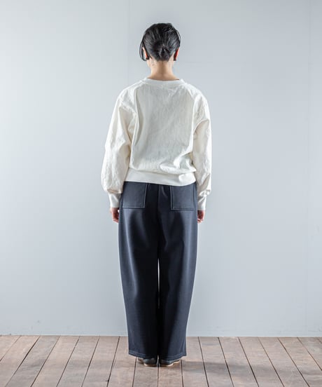 ATPOVA｜【 26WI09 】 ウール混ダンボールニット 2タックワイドPT