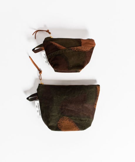 ★ARTEPOVERA【 artea-regoods002 】ハンガリー迷彩テント RE-ポーチ（M）