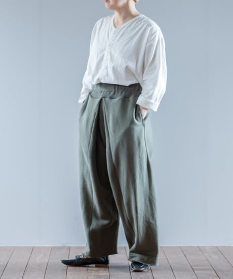 ARTE POVERA｜【 24WI30A 】フランススウェットPT RE-ワイドタックPT