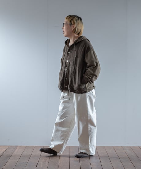 ATPOVA｜【 2025winter34 】 リネン&裏毛MIX フードJKT（製品染）