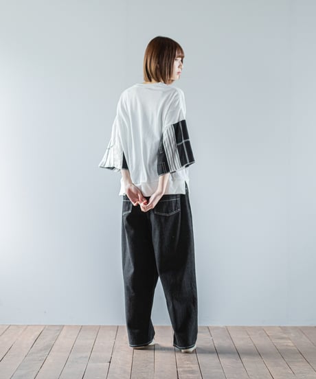 ARTE POVERA｜【 26SU53 】 ギルダン RE-パッチワーク7分袖スリーブ