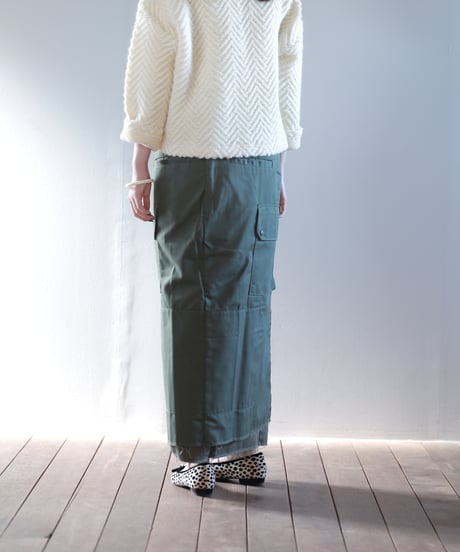 ARTE POVERA｜【 artea-reclothing209 】フランスカーゴPT RE-巻きスカート