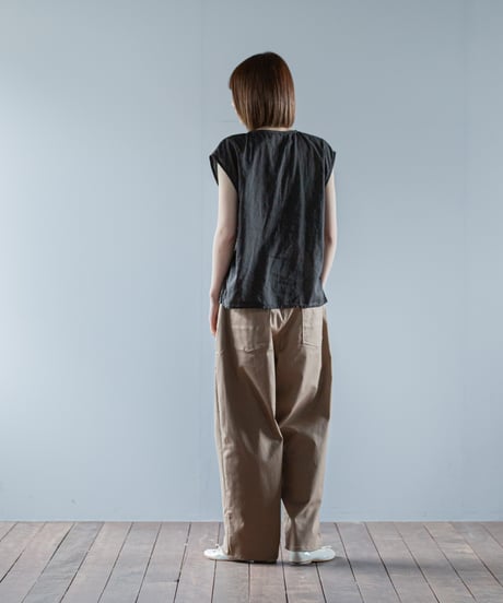 ATPOVA｜【 26SU42 】 リネンコットン NEWフレンチキャミ(製品染)