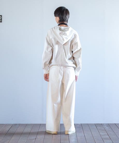 ARTE POVERA｜【 2025spring32 】USEDフランスシーツ RE-ZIPフードブルゾン