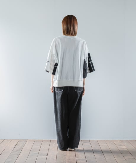 ARTE POVERA｜【 26SU53 】 ギルダン RE-パッチワーク7分袖スリーブ