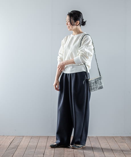 ATPOVA｜【 26WI09 】 ウール混ダンボールニット 2タックワイドPT