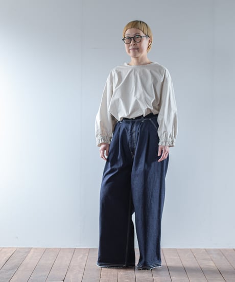 ATPOVA｜【 2025winter53 】 12OZデニム 2タックワイドカットオフパンツ