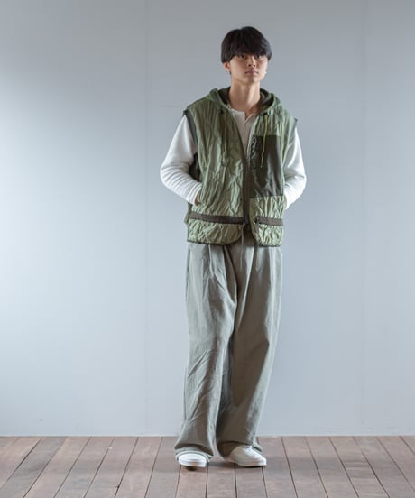 ARTE POVERA｜【 2025winter69 】 チェコキルトパンツ RE-アーミーMIXフードベスト
